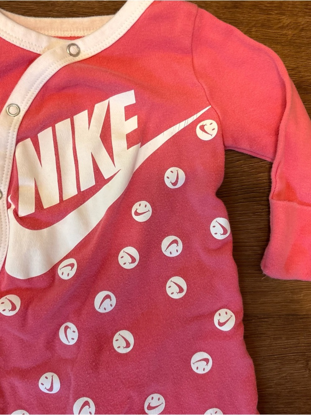 Nike Bundle Girls Newborn 0-3 Months Pink White Romper Bodysuit 5 Pieces - Picture 5 of 6